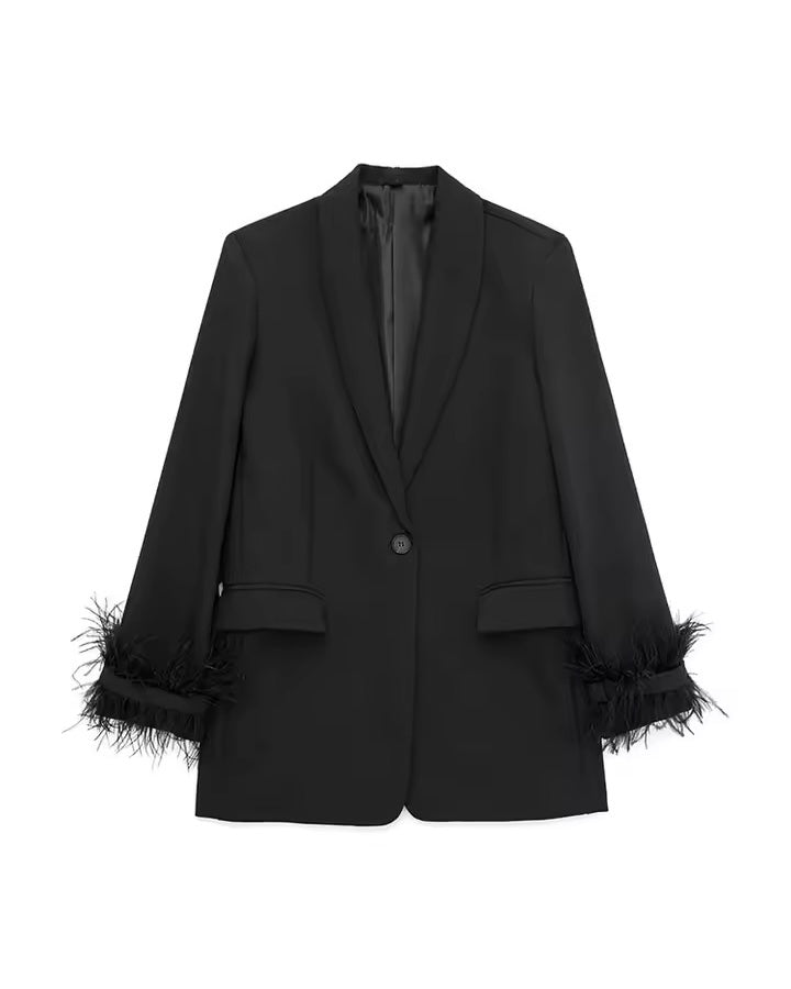 BLAZER NERO PIUME